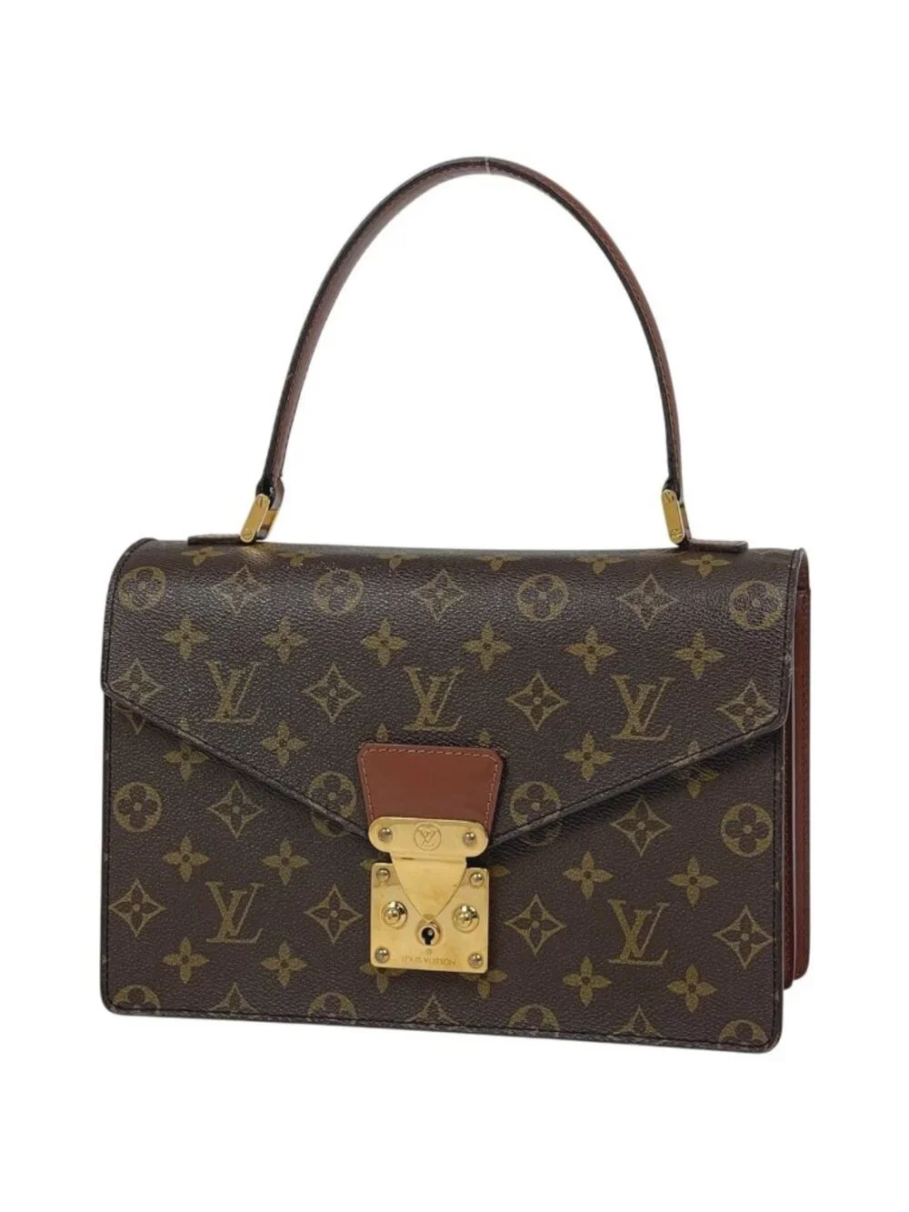 Louis Vuitton Concorde Handbag Monogram Brown